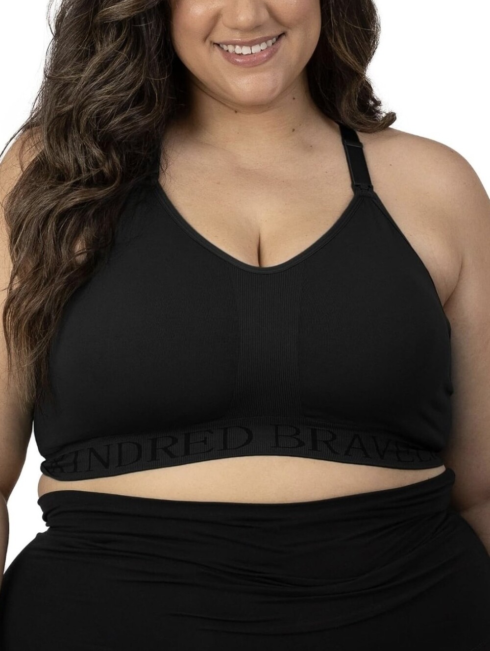 NWT Kindred Bravely Set Of 2 Sublime Hands Free Pumping Bras Beige Black Size Lg